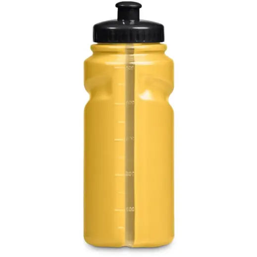 Altitude Fanflare Plastic Water Bottle Black Yellow Visistripe